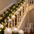 thumbnail image 6 of 44 Pack Christmas Ball Ornaments Set, Iron Gray Champagne Gold Plastic Xmas Tree Hanging Decorations for Wreath Window Home Holiday Decor,A, 6 of 6