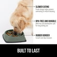 thumbnail image 3 of GORILLA GRIP BPA Free Slow Feeder Dog Bowl, Interactive Puzzle Toy for Dogs and Cats, Food Training, Keeps Pets Busy and Prevents Puppy Overeating, 1 Cup Sage Green, 3 of 10