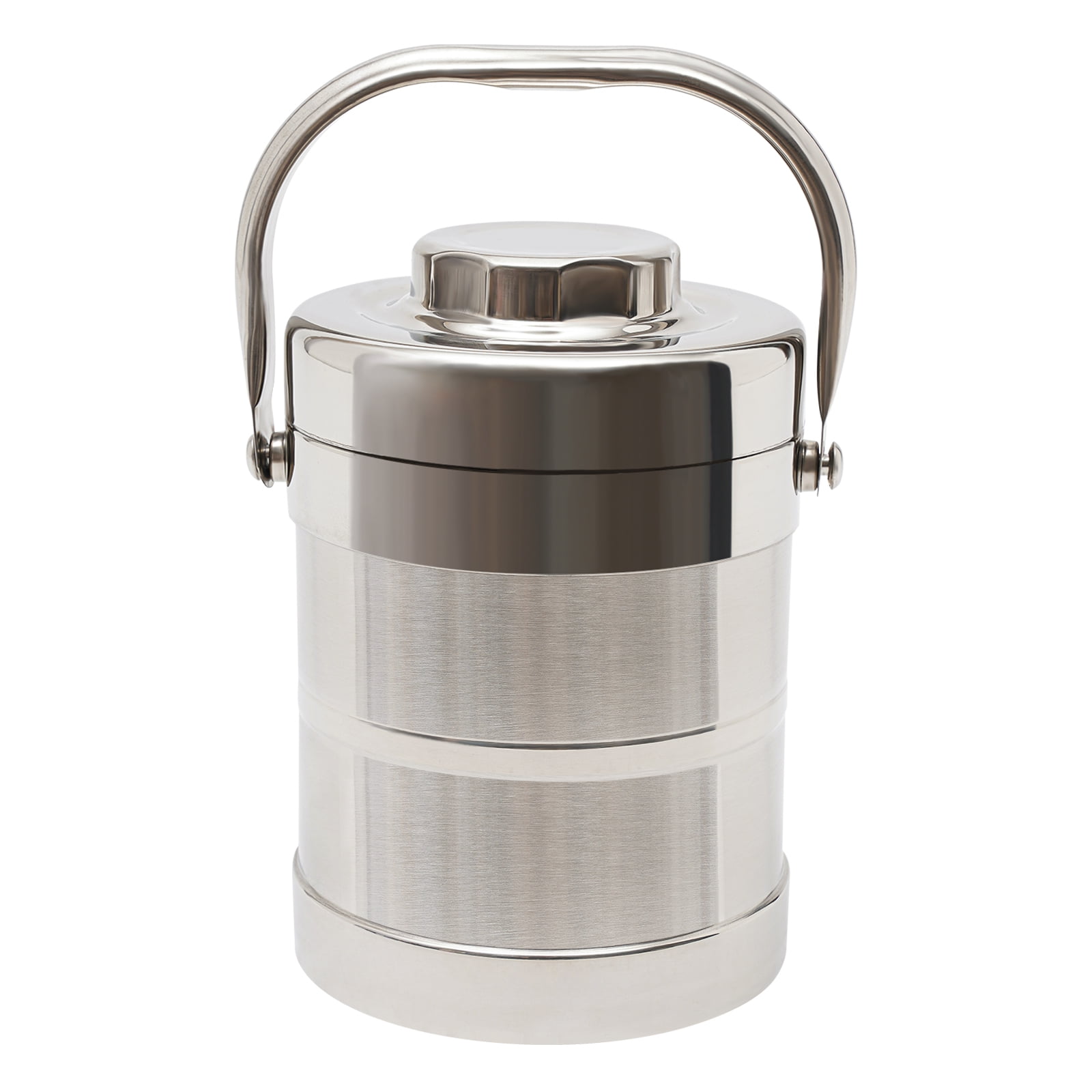 Multi-Compartment Insulated Lunch Box, 1.4L Capacity Stainless Steel Food Container, 3-Hour Thermal Retention for Office Use