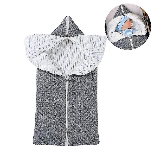 Uds manta envolvente para bebé forro polar usable cochecito de punto para bebé envoltura para siesta más algodón, saco de dormir grueso suave y cálido para recién nacido