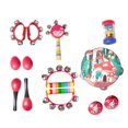 thumbnail image 3 of 13x Instrumentos musicales de percusión Montessori Juguete sensorial que desarrolla habilidades motoras para niños de 3 a 10 años , Rojo, 3 of 9
