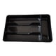 thumbnail image 1 of Bandeja para cubiertos perfecl Organizador de cubiertos negro 4 compartimentos, 1 of 8