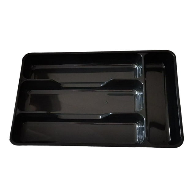 GROWTH TANK Cutlery Tray Accs Organizer Multifunction for Forks Home Stationery Drawer Spoon Black