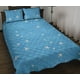 thumbnail image 1 of Juego de cama edredón con fondo azul y estampado de aviones, 1 of 5