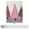 thumbnail image 4 of Pratyus Christmas Trees Lights Colors Flannel Throw Blanket for Couch Sofa Bed, All Seasons Comfort, Christmas Home Decor Blanket 40x50in, 4 of 6