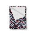 thumbnail image 2 of Abstract Soft Flannel Fleece Throw Blanket, Geometric Triangle Shaped Modern in Gradient Tones Image, Cozy Plush for Indoor and Outdoor Use, 60" x 80", Pale Blue Maroon, by Ambesonne, 2 of 6