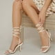 thumbnail image 4 of Correas de tobillo de verano Zapatos de mujer Clip Pies Tacones altos Sandalias de mujer sexy Wmkox8yii shjk3853, 4 of 5