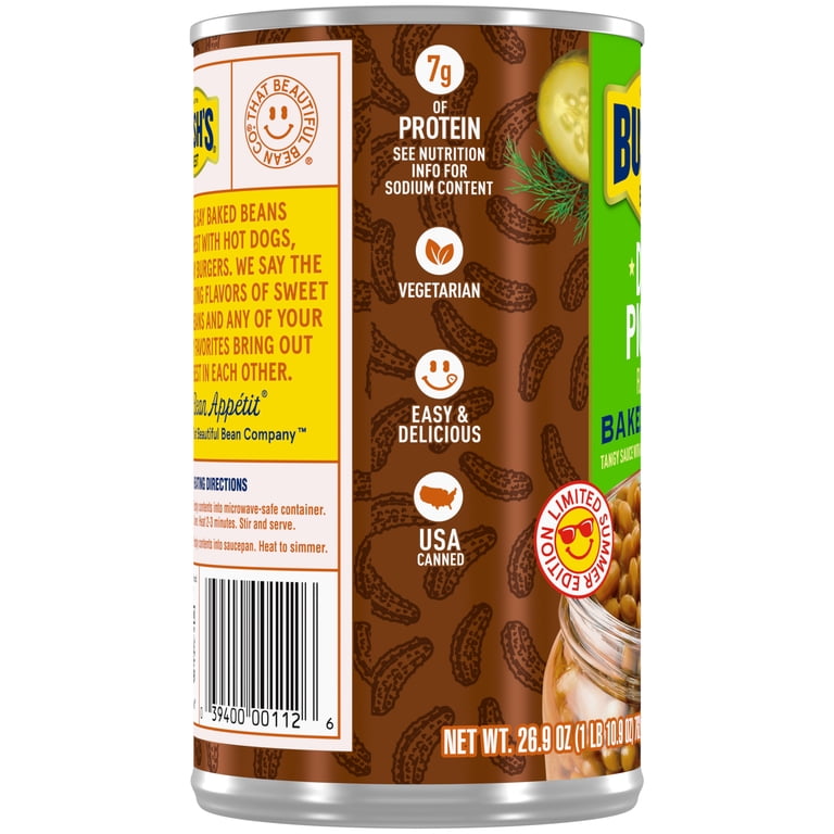 Bush's Dill Pickle Flavored Baked Beans, Limited Summer Edition