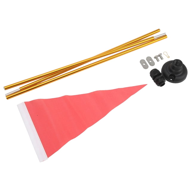Kit de base de bandera de kayak nailon fácil de instalar Asta de bandera de aluminio Bandera de kayak Almacenamiento fácil para canoa Fugacal Otros