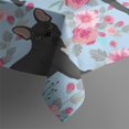 thumbnail image 5 of French Bulldog and Flower Rectangle Tablecloth 60"x102",Waterproof Polyester Rectangle Table Cloth, Wipeable Spillproof Polyester Tablecloth for Dining, Camping, Indoor and Outdoor, 5 of 6