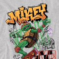 thumbnail image 3 of Teenage Mutant Ninja Turtles : Mutant Mayhem T-Shirt Adulte Patineur Michelangelo, 3 of 6