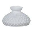 thumbnail image 4 of B&P Lamp® 10" Opal Diamond Quilted Pattern Student Glass Shade with Crimped Top, 4 of 5