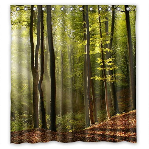 ABPHQTO Hermoso árbol de arce paisaje Cortina de ducha Cortina de ducha impermeable 160x180 cm