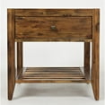 thumbnail image 2 of Jofran Beacon Street Square 1 Tiroir Fin Table en Brun Clair, 2 of 7