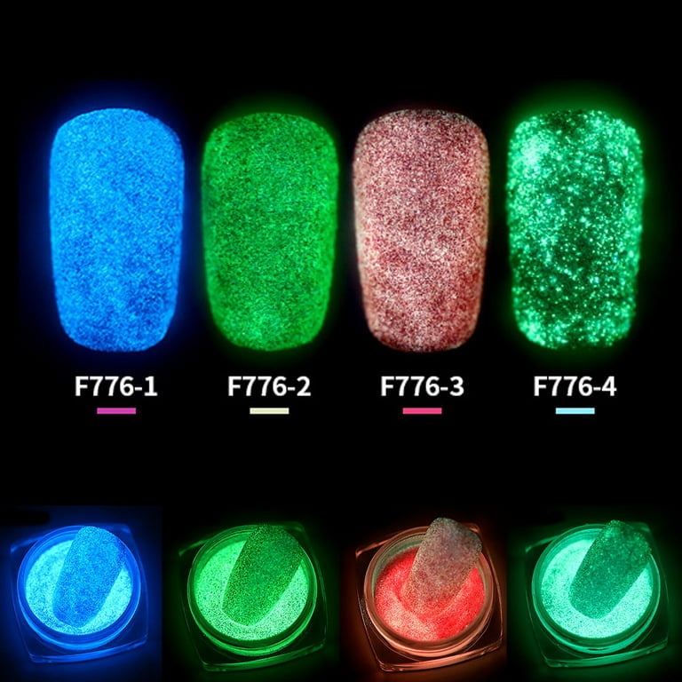 WNG Pigment Nail Powder Glow In The Dark for Christmas Fluorescent