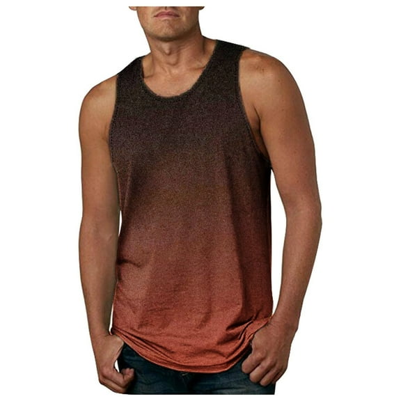 mgoYE Mens Tank Tops Fashion Tank Shirts Sleevelss Summer Casual Tee Shirts for Men(Clear,M)