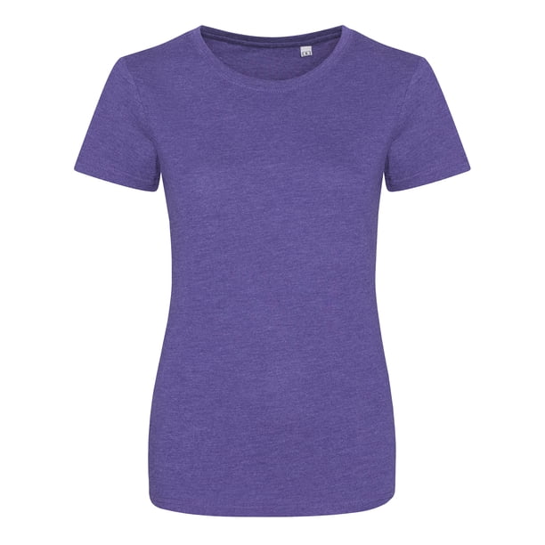 AWDis - Camiseta entallada para mujer (Púrpura Jaspeado)