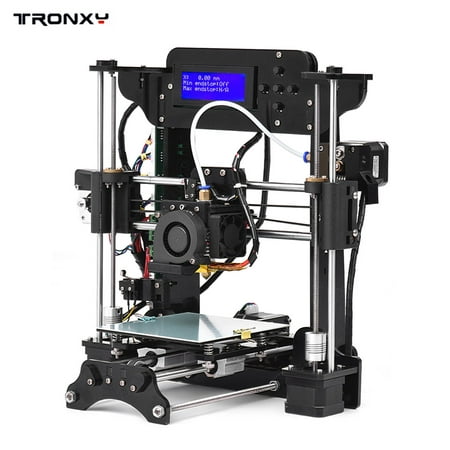 TRONXY XY-100 Portable Desktop 3D Printer Kit DIY Self Assembly High Precision Printing Size 120 * 140 * 130mm MK10 Extruder Acrylic Frame 2004A LCD Screen with 8GB Memory