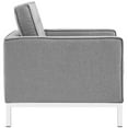 thumbnail image 3 of Modern Contemporary Urban Design Living Lounge Room Armchair, Grey Gray, Fabric, 3 of 5