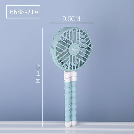 

Abtel Cooling Fans Handheld Stroller Fan 3 Speeds Personal USB Rechargeable Lightweight Clip On Round Blue None