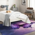thumbnail image 4 of Butterfly Rugs for Girls Bedroom - 6x8 Rug - Butterfly Rug - Purple Butterflies Area Rug - Moth Purple Galaxy Rugs - Girls Carpet S-&181, 4 of 7