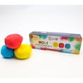 thumbnail image 2 of Kulture Khazana: Holi Color Powder Balls - 3 Pack - Red-Blue-Yellow, Soft Toss Balls, Non-Toxic, Washable, Biodegradable, Color Fun Runs, Outdoor Play, 2 of 8