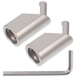 thumbnail image 1 of HAMPPLIES 2Pack Amp Input Reducer Aluminum Alloy Silver Amp Reducer For Car Audio Equipment Powerful Power Output, 1 of 8