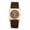 brown, variant on Women Analog Quartz Watch: Silicone Strap Square Case Index Dial Markers Wristwatch - Casual
