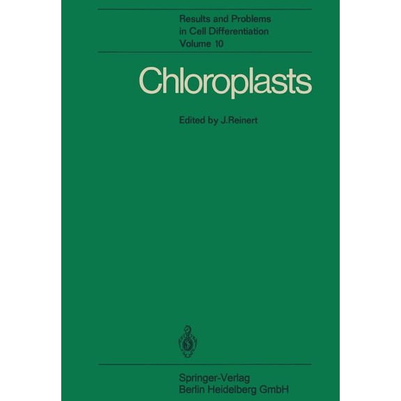 Results and Problems in Cell Differentia Chloroplasts, Book 10, (Paperback)