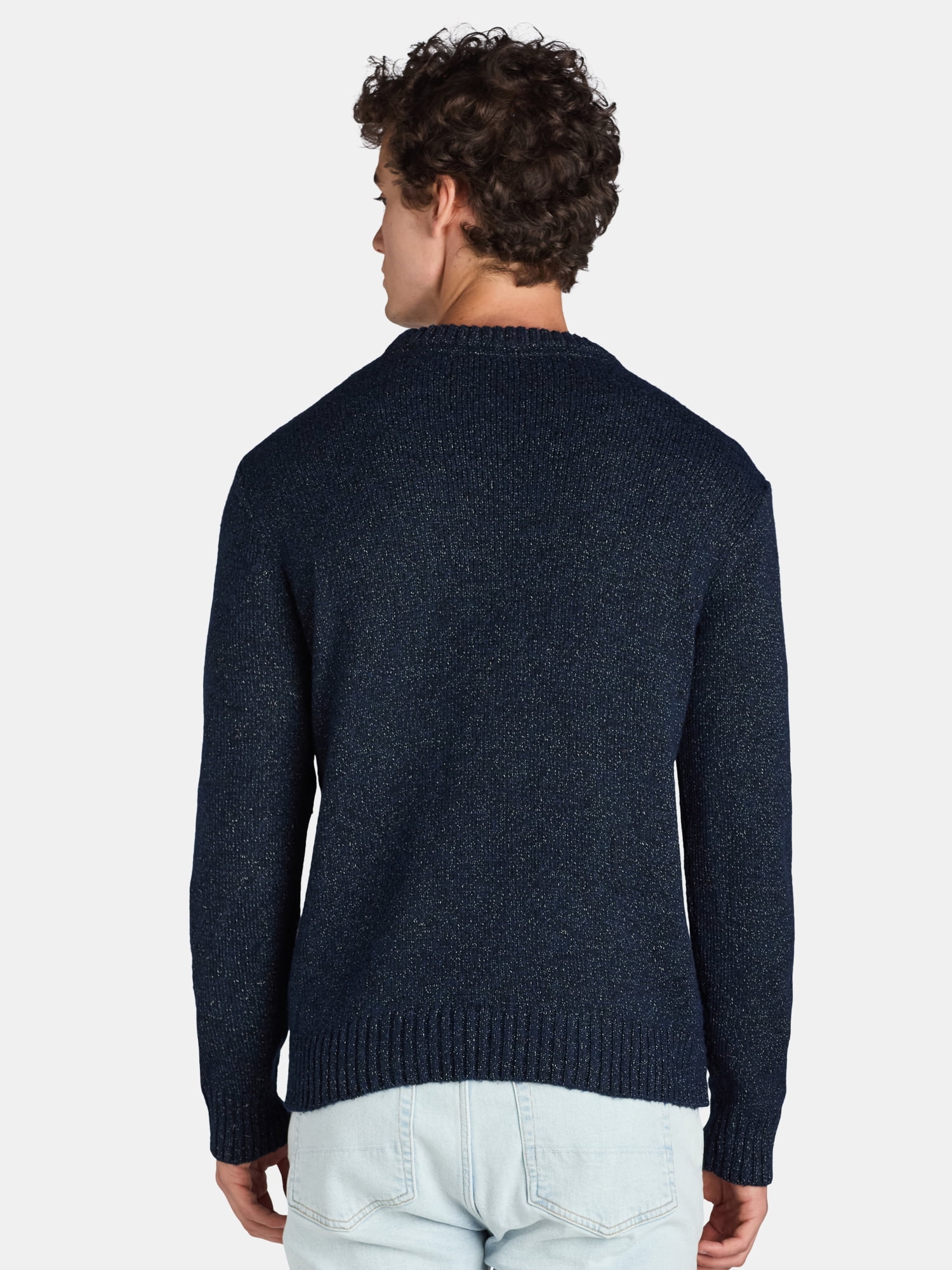 No Boundaries Confetti Knit Crewneck Sweater, Men’s and Big Men’s, Sizes XS-3XL