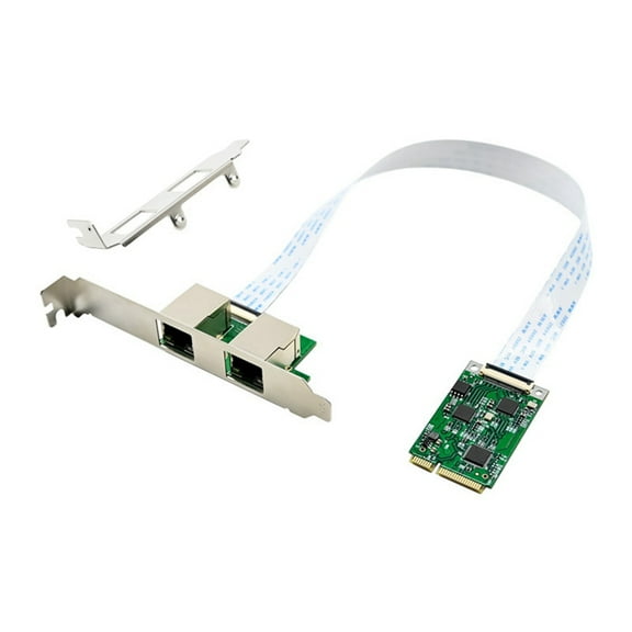 MiniPCIE Dual RJ45 Port 2.5G Gigabit Ethernet Network Card