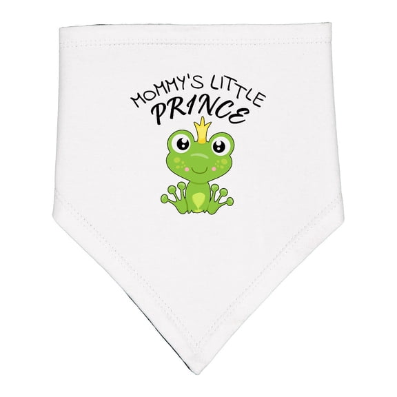Inktastic Mommy's Little Prince Cute Frog Baby Bandana Bib