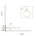 thumbnail image 4 of Angara Classic Freshwater Cultured Pearl & Diamond Solitaire Ring in 14K Yellow Gold for Women | June Birthstone Jewelry for Her, 4 of 7