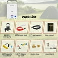 thumbnail image 5 of CAMPLUX First F10 Pro 2.64GPM 68,000 BTU Portable Outdoor Propane Tankless Water Heater with Water Pump Set for Camping, 5 of 10