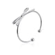 thumbnail image 5 of Pulsera ajustable jinwen de lazo de cobre para mujer Plata, 5 of 8