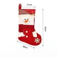 thumbnail image 3 of Large Christmas Stockings, Vintage Plush Snowman Christmas Stocking with Sturdy Hanging Loop, Christmas Decorations for Fireplaces Wall Door Xmas Tree Decor by XSAOP, 3 of 8