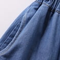 thumbnail image 5 of HAOTAGS Elastic Waist Jeans Teen Plus Wide Leg Cargo Trousers Bootcut Pocket Boys Hop Streetwear Dark Blue 4 Years, 5 of 9