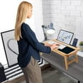 thumbnail image 4 of BirdRock Home Curved Lap Tray with Storage Drawer & Mouse Pad - Natural, 4 of 9