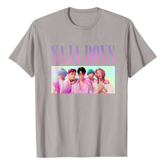 Unisex Huntrix De-mon Hun&Ters Shirt Short Sleeve Cartoon Graphic Tee for POP SINGER and Movie Fans 2XL