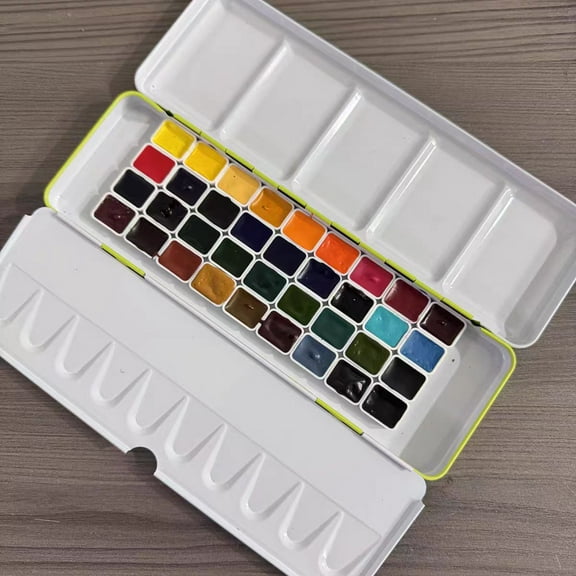 Winsor & Newton Professional Watercolor 36color set handmade watercolor 1ml iron box with color card