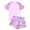 Pink, variant on REDARER Girls' Plus Size Two Piece Swimwear Set for and Big Girls Swim Top and Bottoms for Beach and Pool,Girls Swimsuit,160