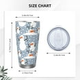 thumbnail image 4 of KLL Happy Snowmen Snowfall Print 40oz Stainless Steel Insulated Car Cup with Spillproof Lid - Keep Your Drink Hot or Cold on the Go-Without Straw, 4 of 8