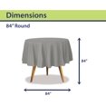 thumbnail image 2 of Mantel de plástico desechable plateado para mesas redondas (paquete de 36) Manteles para fiestas, eventos y bodas, interiores y exteriores, 84 pulgadas, cubierta de mesa de plástico, 2 of 8