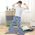 thumbnail image 5 of Wobogo Gray Robot Long Pajama Pants Bottoms Soft Sleepwear with Pockets, 5 of 9