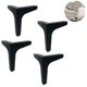 thumbnail image 2 of 4 Pack 15cm muebles de metal sofá patas, muebles de repuesto pies, negro, 11 kaili Sencillez, 2 of 2