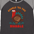 thumbnail image 4 of Inktastic Gobble Wobble Turkey Women's Plus Size T-Shirt, 4 of 5