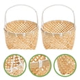 thumbnail image 2 of 2Pcs Hand Basket Natural Style for Fruit Picking and Storage in Household, 2 of 9