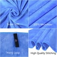 thumbnail image 3 of 2-Pieces Bath Towel Set For Bathroom,Ultra Absorbent Solid Blue 30"x60", 3 of 5