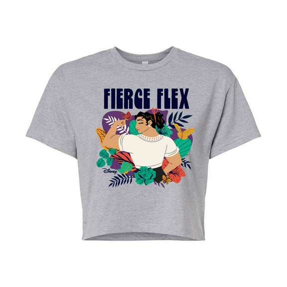 Encanto - Fierce Flex - Juniors Cropped Cotton Blend T-Shirt