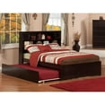 thumbnail image 3 of Newport Full Platform Bed with Flat Panel Foot Board and Twin Size Urban Trundle Bed in Espresso, 3 of 5